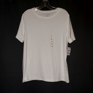 Basic White Tee Studio Works Size 1X NWT